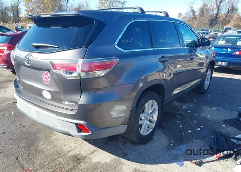 2015 Toyota Highlander Le V6 from USA, damaged, VIN 5TDBKRFH6FS142590